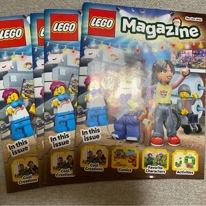 4 Lego Magazines Nov-dec 2024